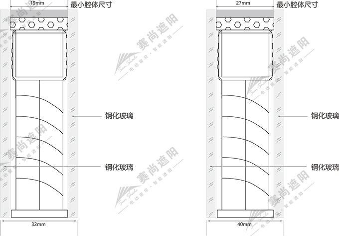 電動中空鋁百葉簾安裝方式圖 電動中空鋁百葉簾安裝方式圖
